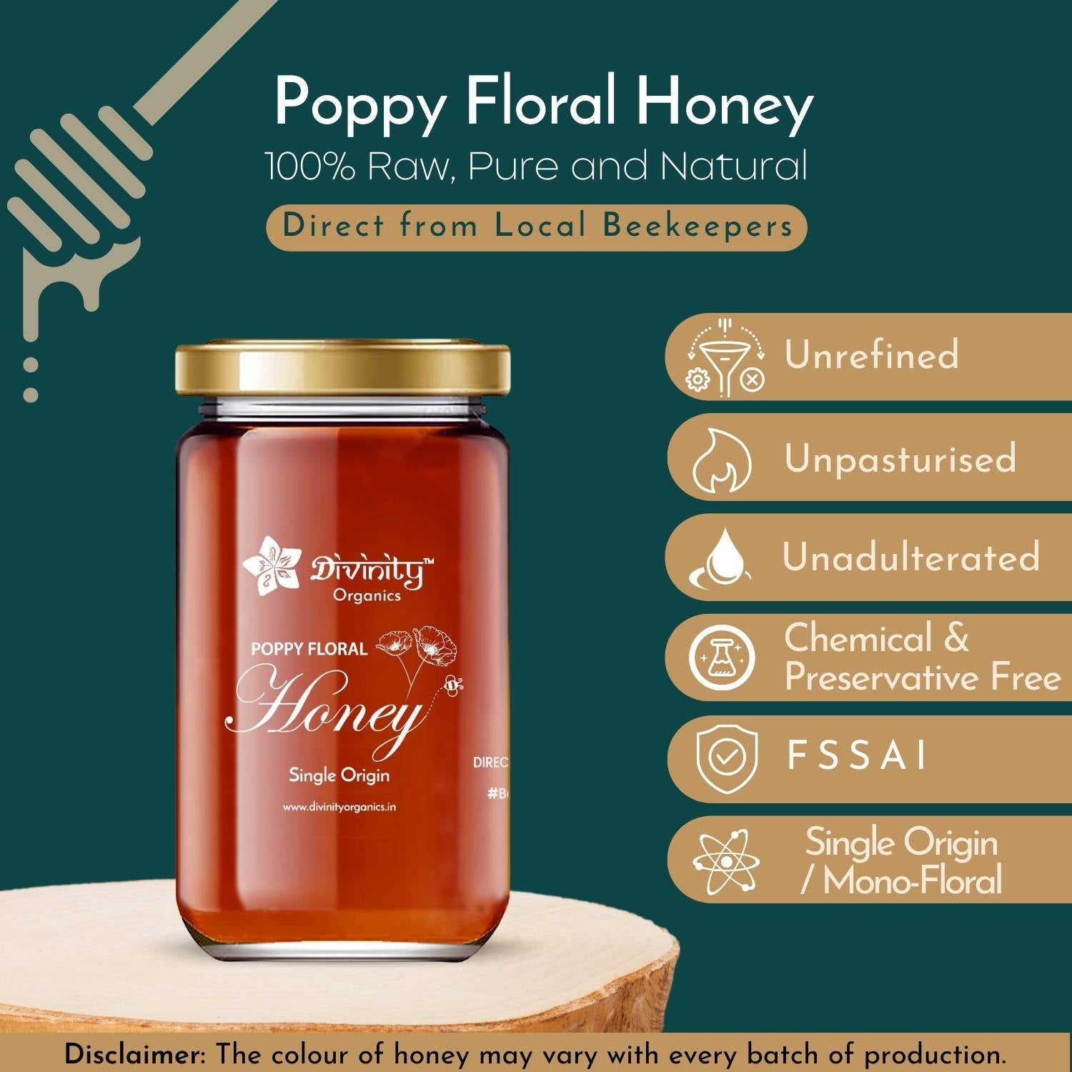 Divinity Organics - Poppy Floral Honey Purity