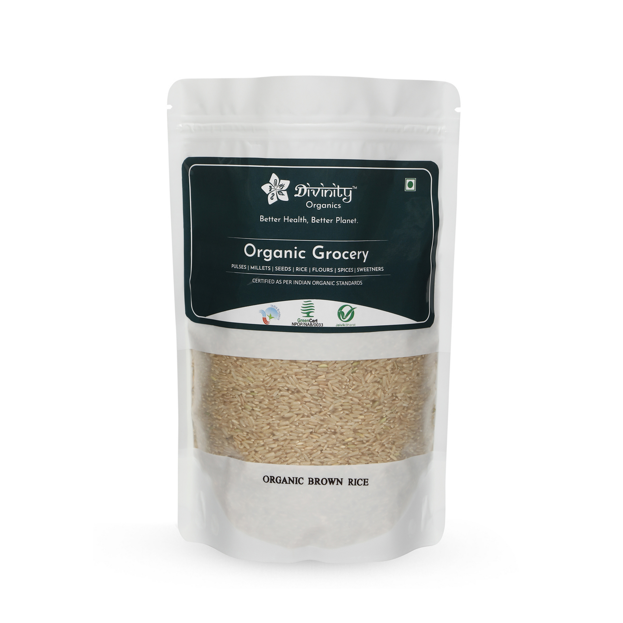 Organic Brown Rice 1kg | Unpolished | Gluten-Free