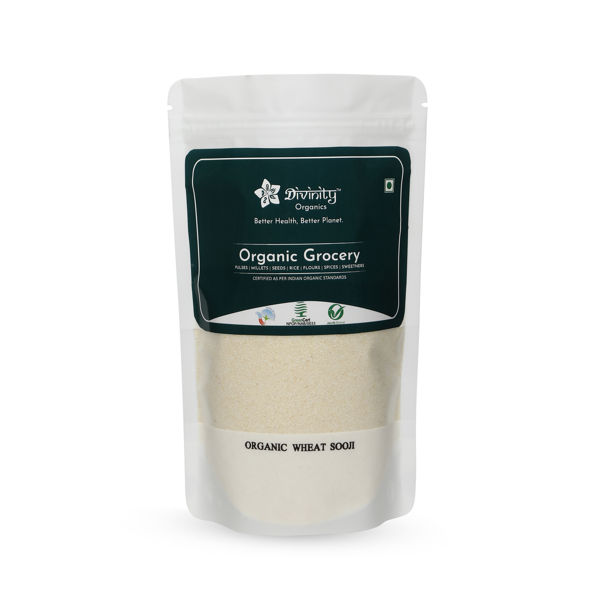 Organic Wheat Suji (Semolina, Rava)