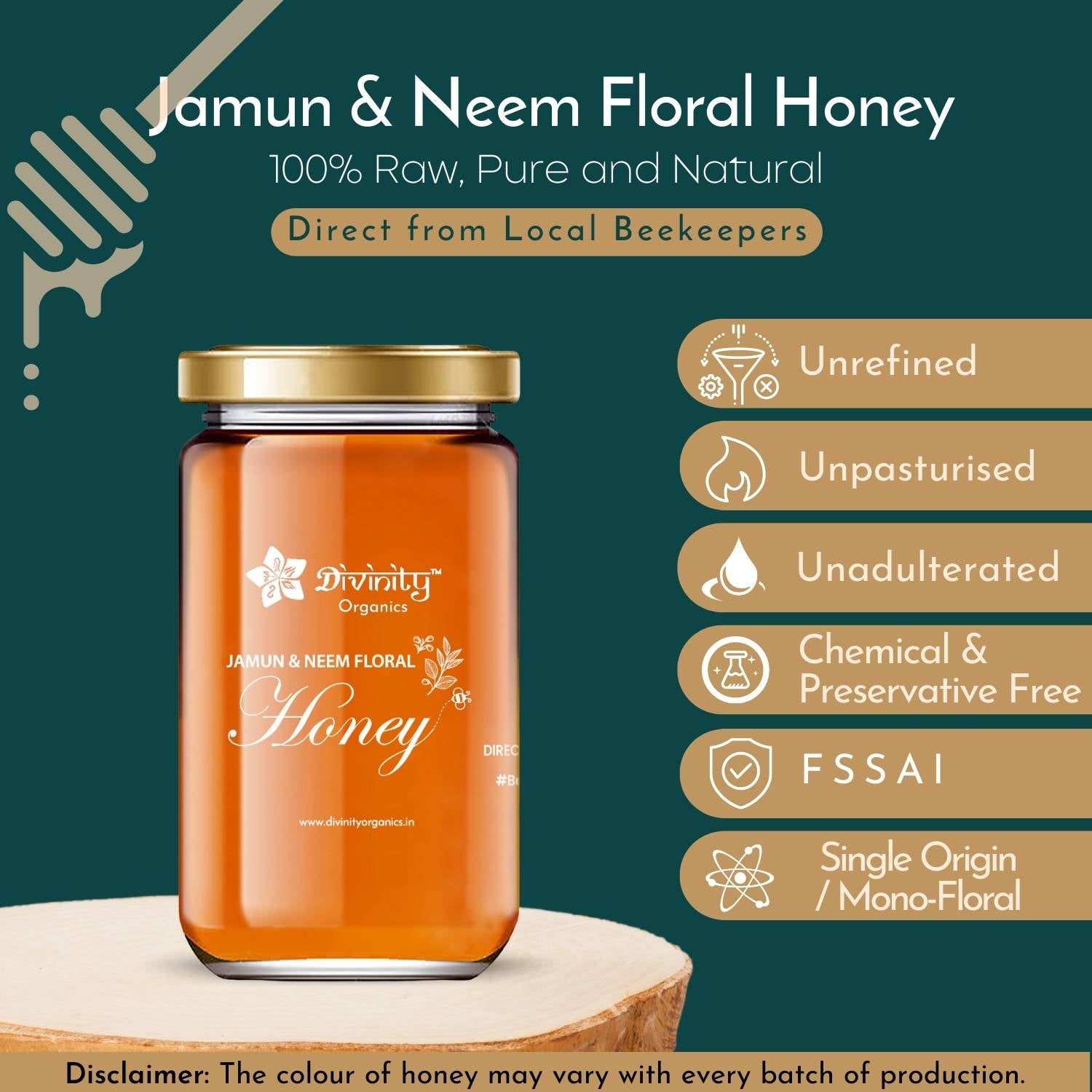 Divinity Organics Jamun & Neem Floral Honey Purity