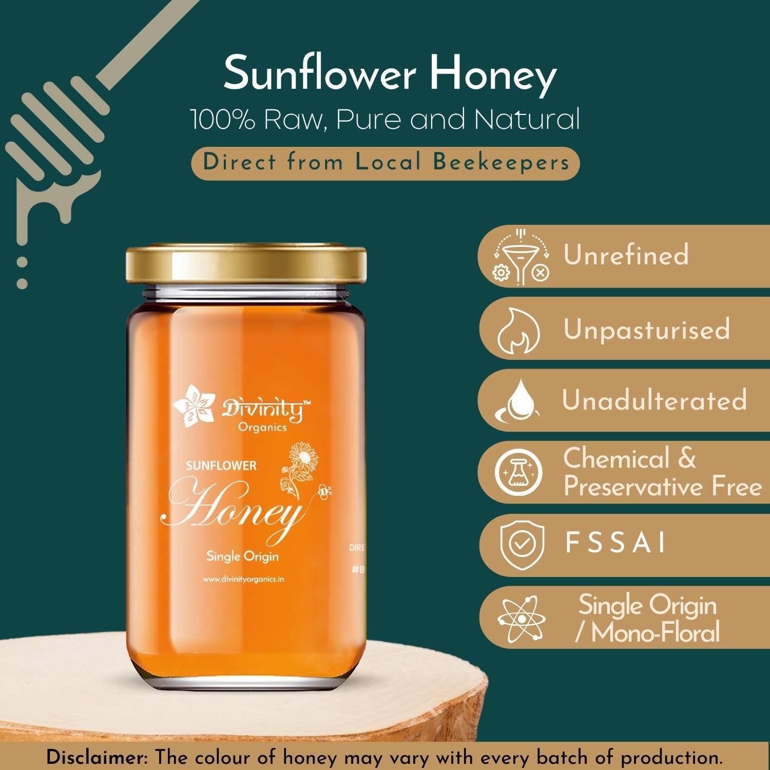 Divinity Organics - Sunflower Honey Purity