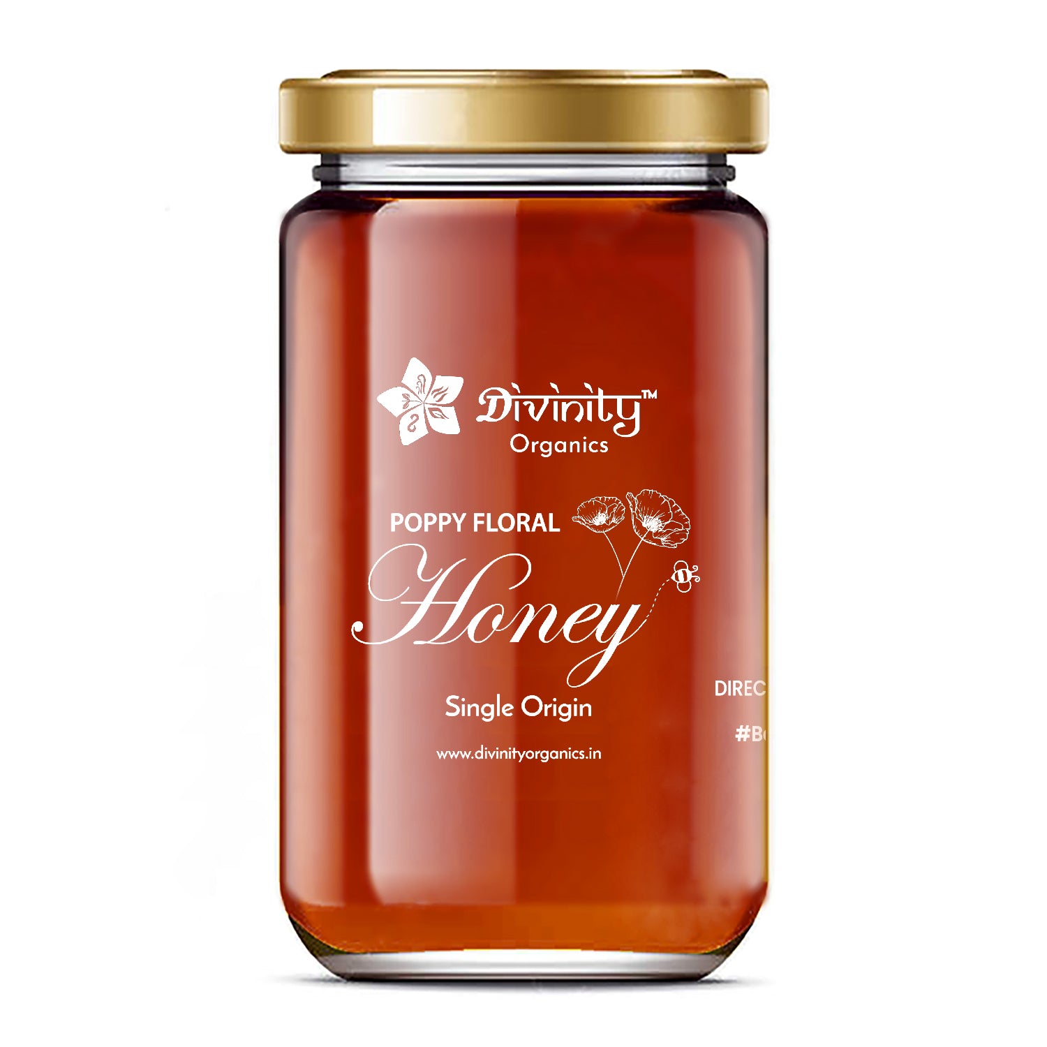 Divinity Organics - Poppy Floral Honey Poppy Floral Honey -Poppy Floral Honey is extracted by placing beehives near Poppy farms in Sitamarhi district of Bihar near Nepal border. Cultivated in summers, this flower honey has many medicinal properties. Whether tackling dry cough or relieving muscle spasms, this honey is a common ingredient when preparing home remedies